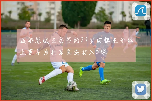 成都蓉城正式签约29岁前锋王子铭上赛季为北京国安打入5球